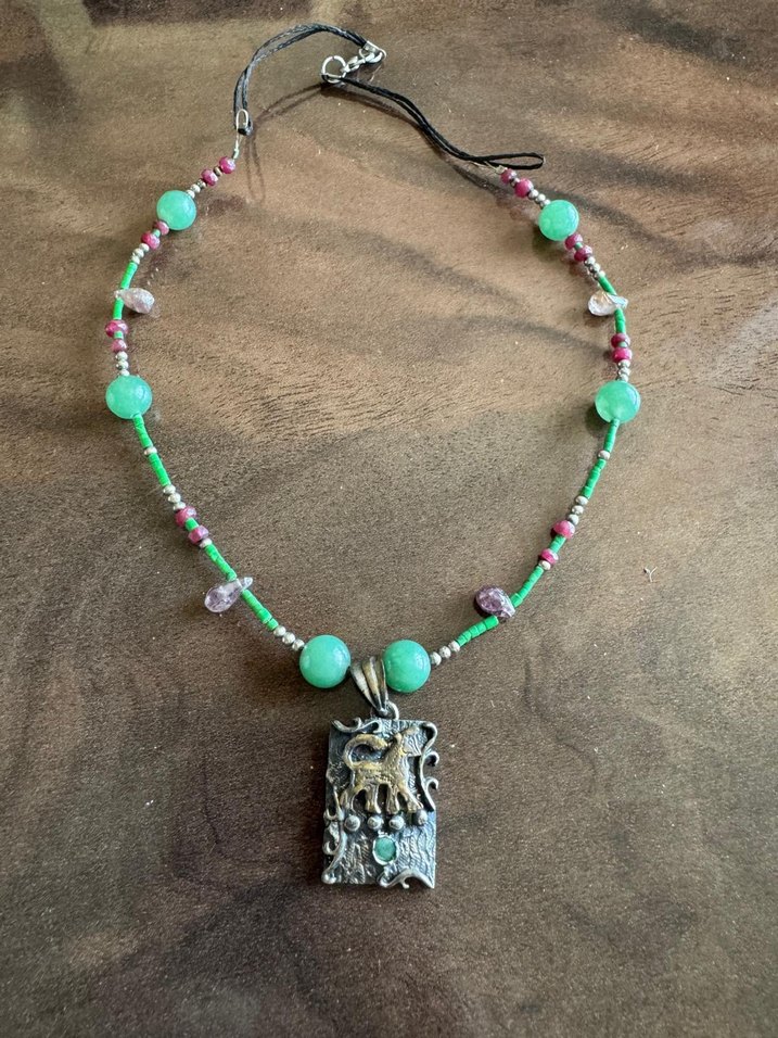 Boğa burcu gümüş kolye - Görsel 2