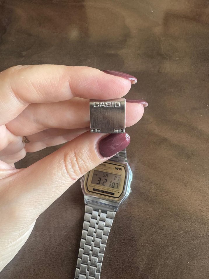 Kadın Gri Vintage Casio Dijital Saat - Görsel 3