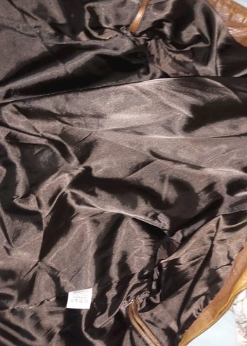 Kahverengi Deri Ceket - Görsel 6