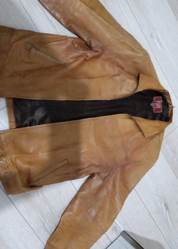 Kahverengi Deri Ceket - Görsel 2