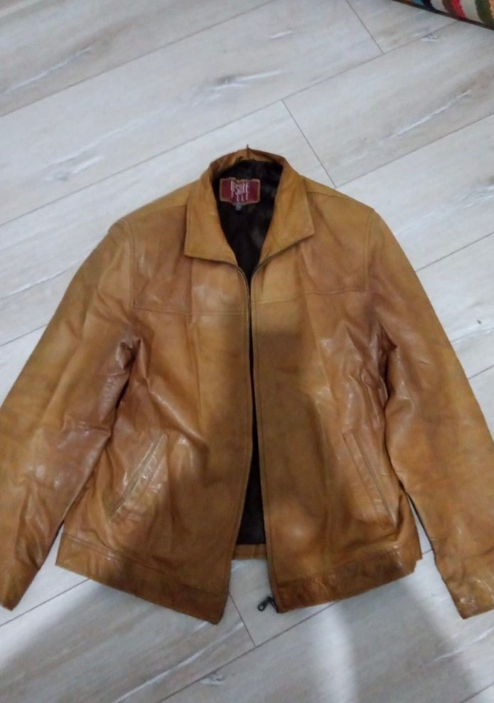 Kahverengi Deri Ceket - Görsel 3