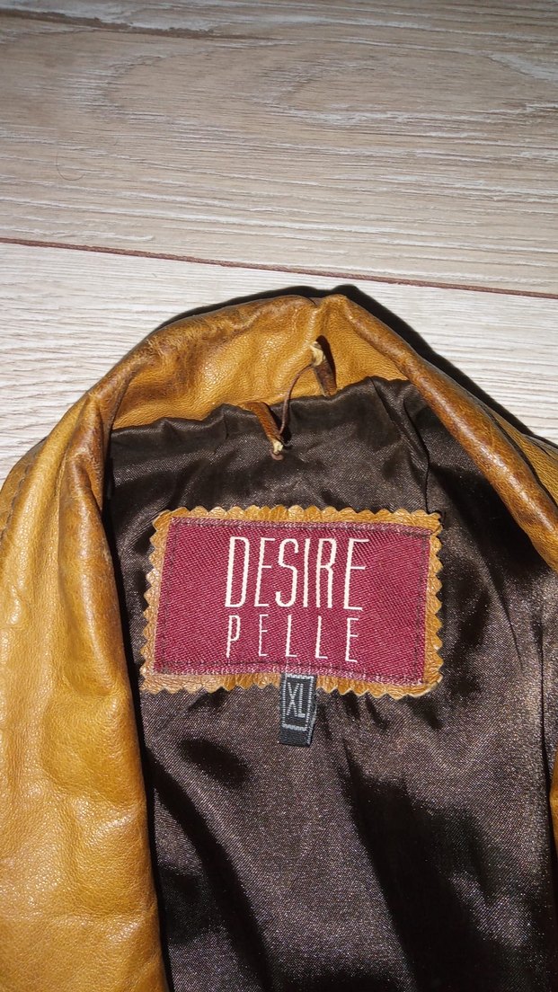 Kahverengi Deri Ceket - Görsel 4