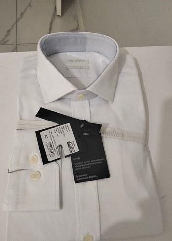 NetWork Beyaz Uzun Kollu Gömlek - Görsel 2