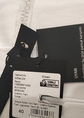 NetWork Beyaz Uzun Kollu Gömlek - Görsel 5