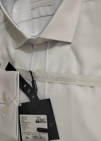 NetWork Beyaz Uzun Kollu Gömlek - Görsel 3