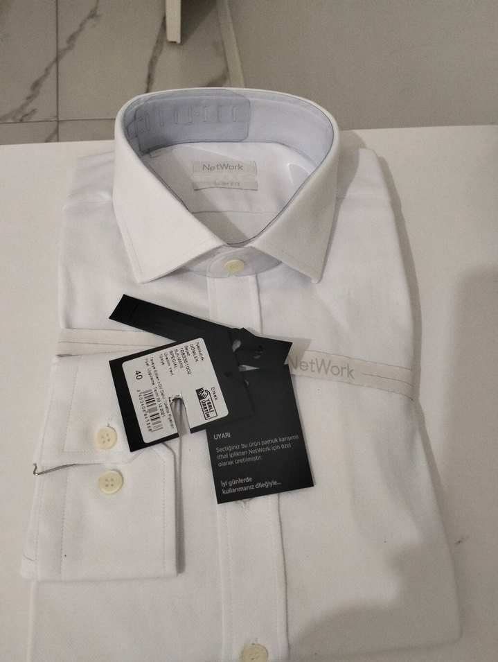 NetWork Beyaz Uzun Kollu Gömlek - Görsel 2