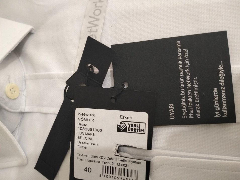 NetWork Beyaz Uzun Kollu Gömlek - Görsel 5