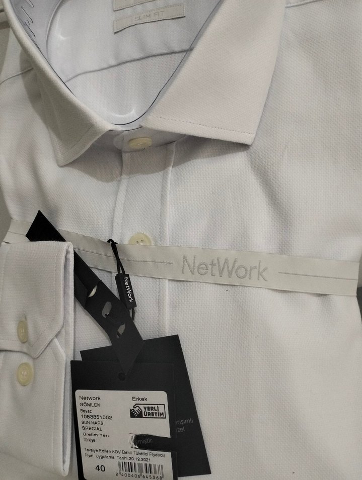 NetWork Beyaz Uzun Kollu Gömlek - Görsel 3