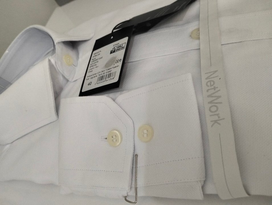 NetWork Beyaz Erkek Uzun Kollu Gömlek - Görsel 5