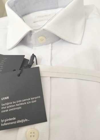 Network Beyaz Erkek Uzun Kollu Gömlek - Görsel 5