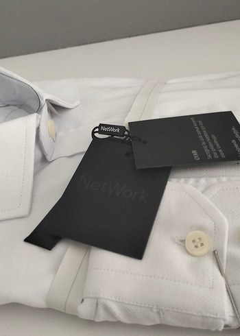 Network Beyaz Erkek Uzun Kollu Gömlek - Görsel 4