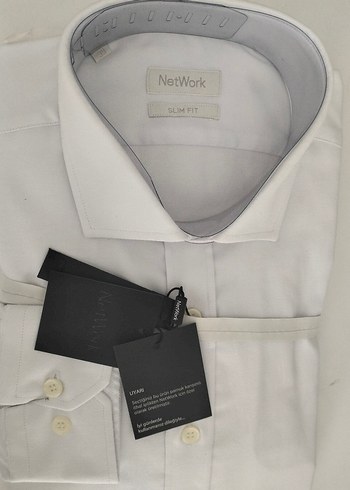 Network Beyaz Erkek Uzun Kollu Gömlek - Görsel 3