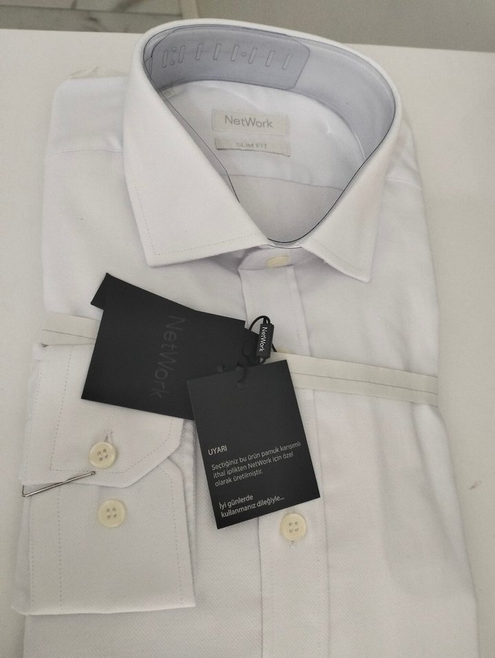 Network Beyaz Erkek Uzun Kollu Gömlek - Görsel 2