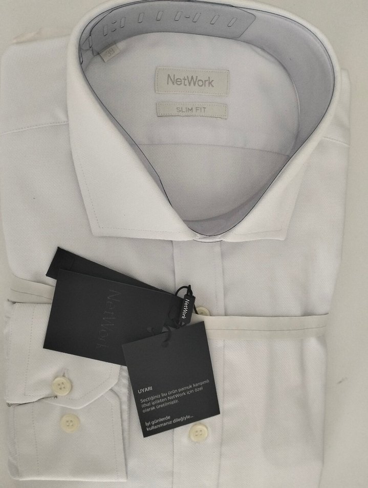 Network Beyaz Erkek Uzun Kollu Gömlek - Görsel 3