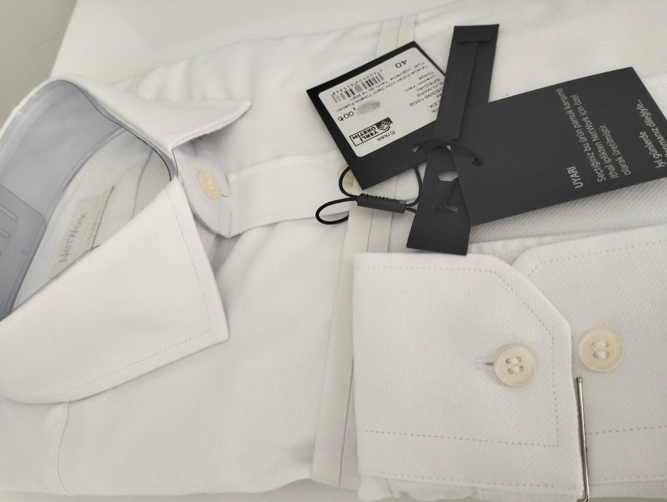 NetWork Beyaz Uzun Kollu Erkek Gömlek - Görsel 3