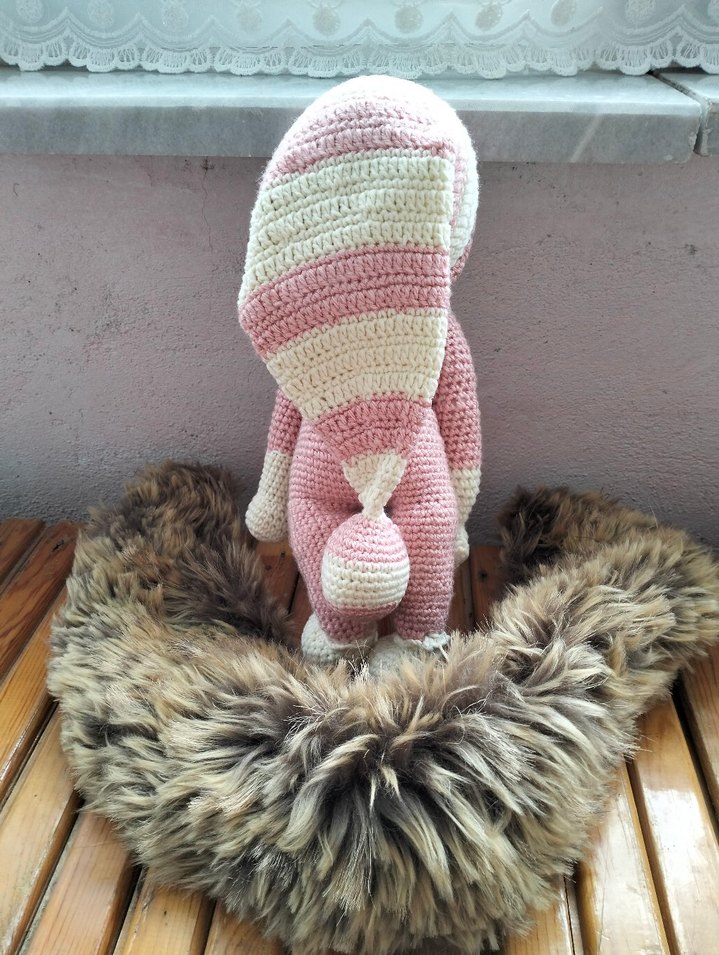 Pembe El Örgüsü Bebek Oyuncak - Görsel 3