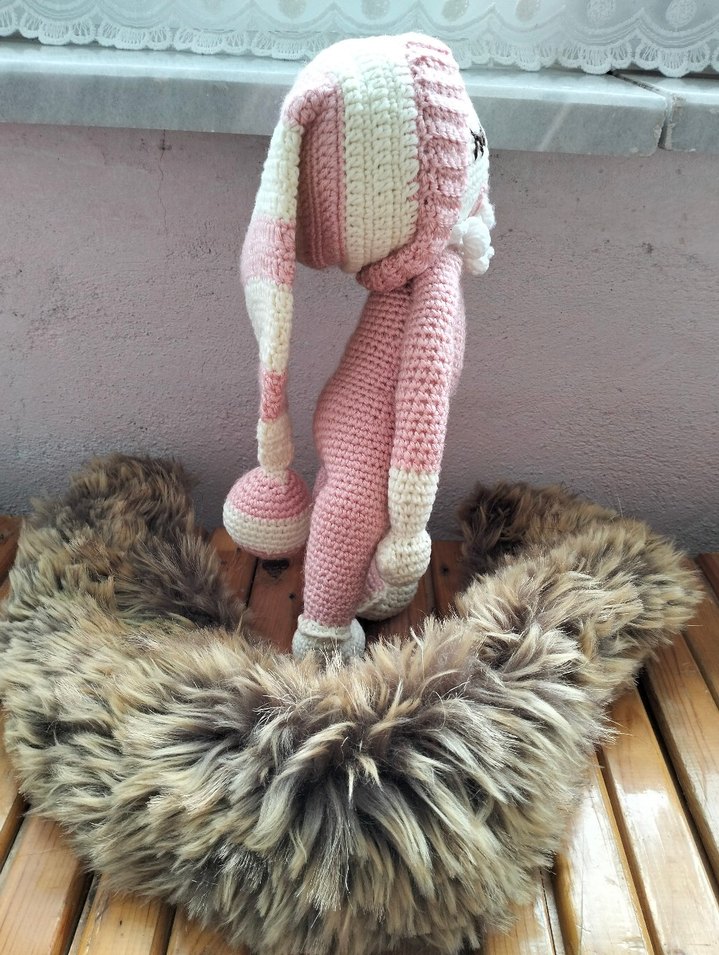 Pembe El Örgüsü Bebek Oyuncak - Görsel 2