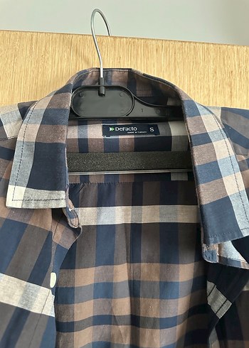 Düğmeli Erkek Uzun Kollu Kareli Gömlek - Görsel 2