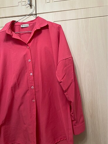 Zara Pembe oversize gömlek