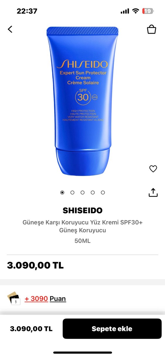 Shiseido expert sun protector face cream - Görsel 4