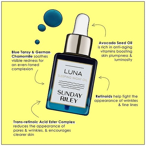 Beden Sunday riley luna sleeping night oil