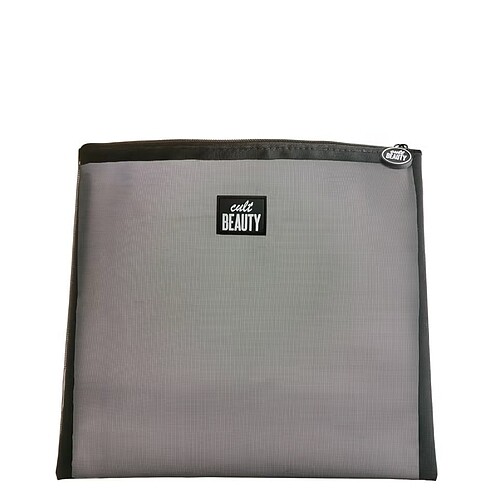 Cult beauty black mesh pouch