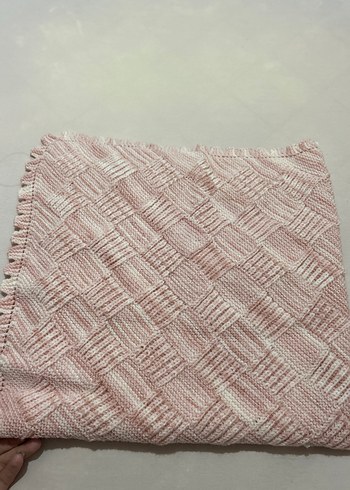 Pembe Örgü Çocuk Battaniyesi