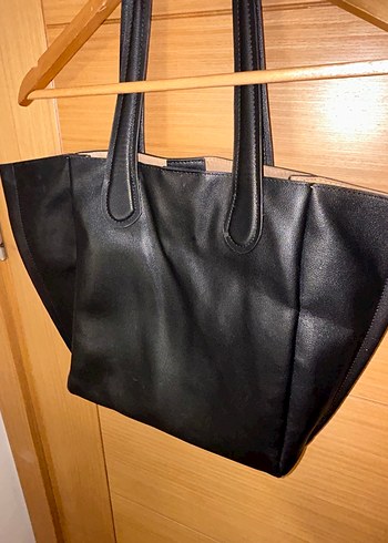 Beden siyah Renk Siyah Minimalist Deri Kadın Çanta