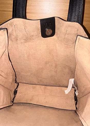 Zara Siyah Minimalist Deri Kadın Çanta