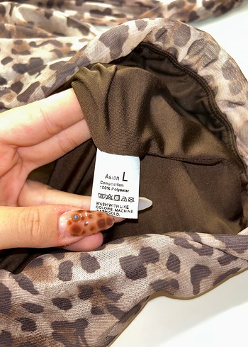 Diğer Drapeli Leopar Desenli Kadın üstü