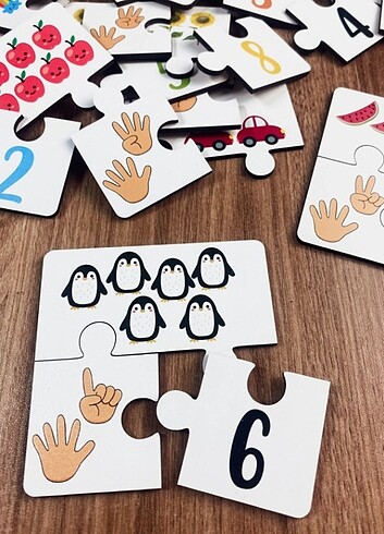 Beden Renk Eğitici ahşap puzzle