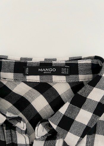 Kadın Siyah Beyaz Kareli Pamuklu Gömlek - Görsel 7