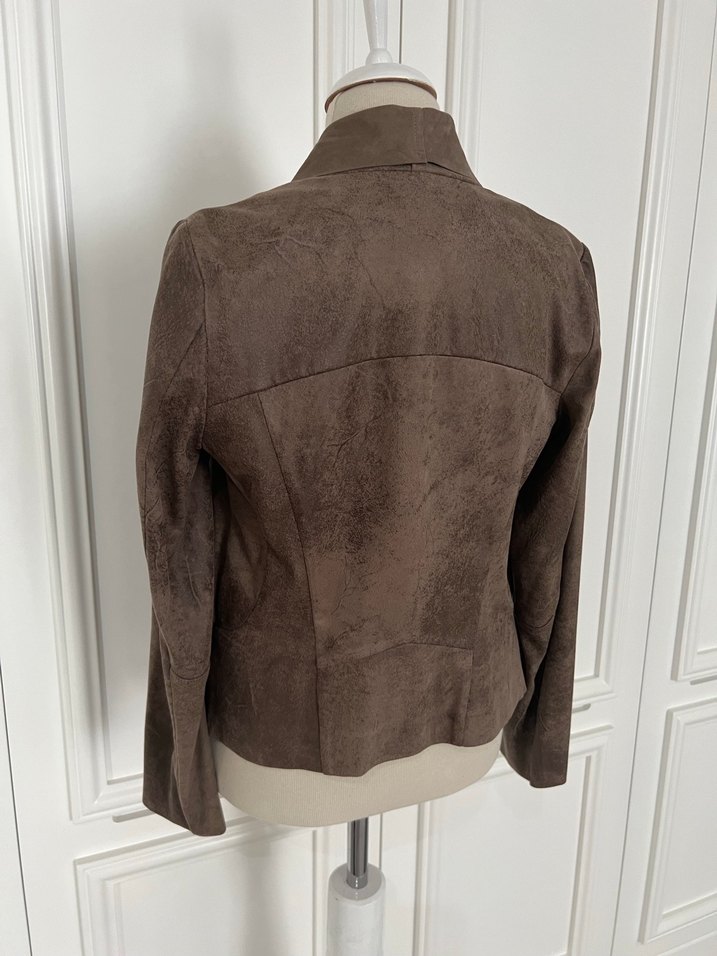 Zara İnce Süet Ceket - Görsel 4