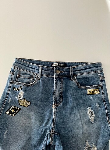 38 Beden mavi Renk Stradivarius Jean
