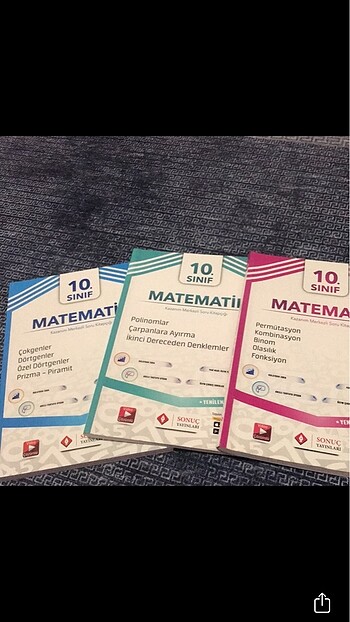 10 Sınıf Matematik 3 lü Set
