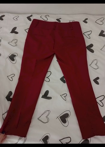 Bordo Kumas Pantolon - Görsel 3