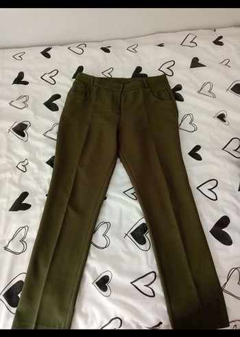 Haki Kumaş Pantolon - Görsel 2