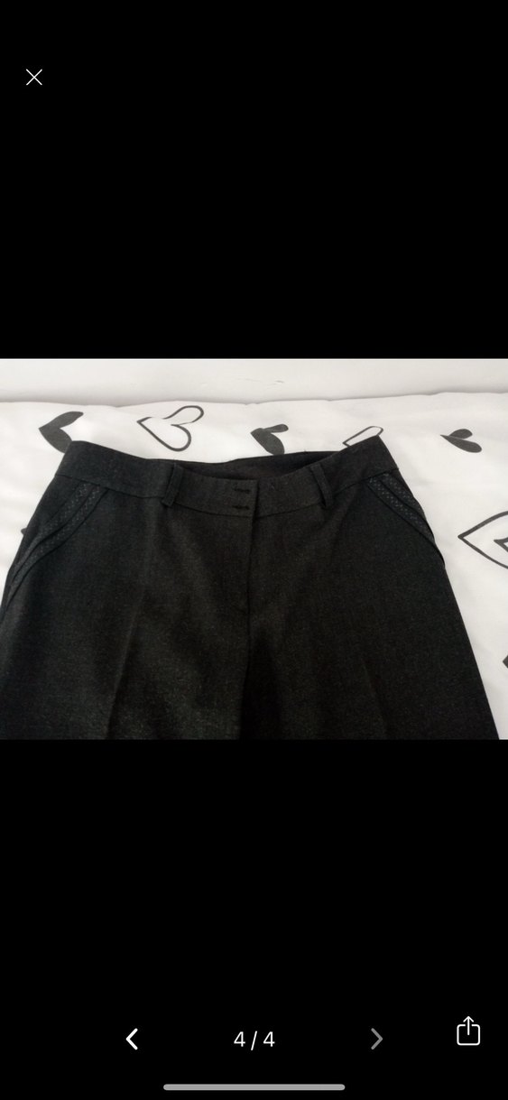 Siyah Kumaş Pantolon - Görsel 4