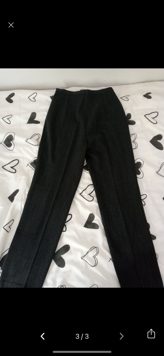 Siyah Kumaş Pantolon - Görsel 3