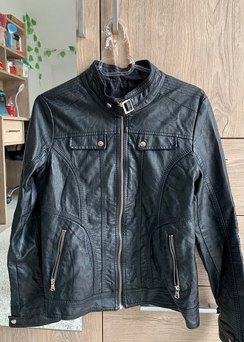 y2k dar deri Biker Ceket - Görsel 2