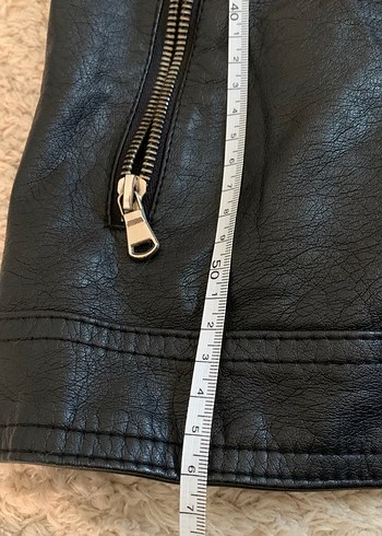 y2k dar deri Biker Ceket - Görsel 3