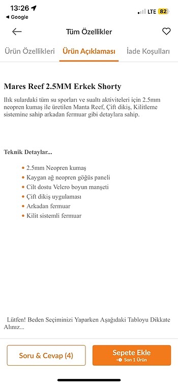 38 Beden siyah Renk Dalış kıyafeti