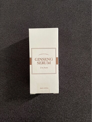 I'm from ginseng serum