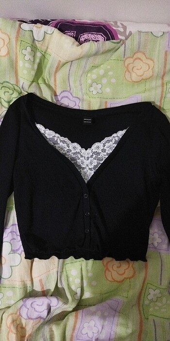 Shein uzun kollu crop