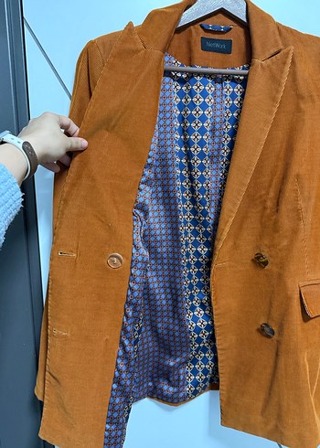 Network Kadife Midi Blazer - Görsel 5