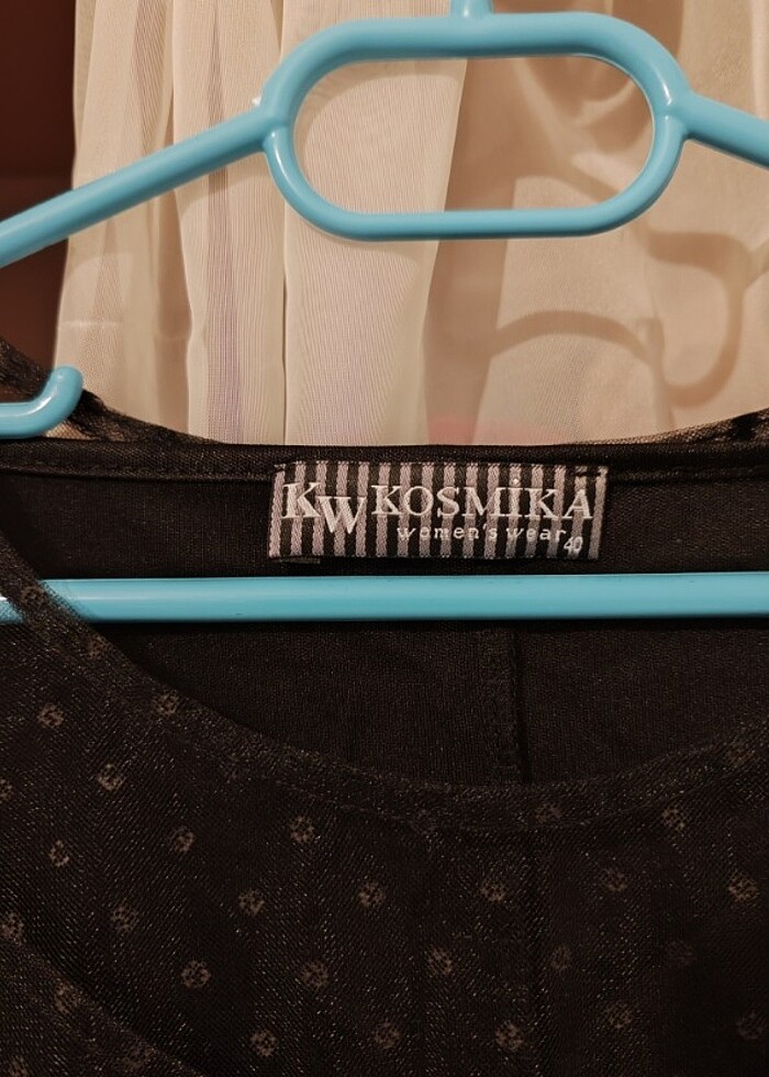 Uzun kollu tüllü elbise abiye - Görsel 2