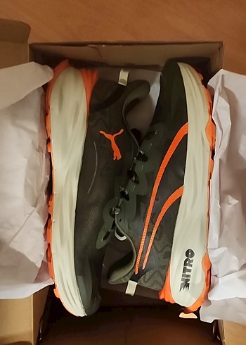 Puma Fast-Trac NITRO 3 Erkek Patika Koşu Ayakkabısı  Yeşil - Görsel 2