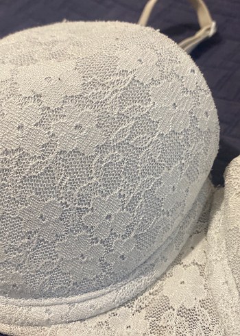 Dantel Detaylı Mavi Sütyen 80B - Görsel 2