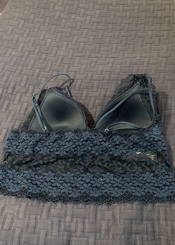Lacivert Dantel Bohem Kadın Bralet - Görsel 3