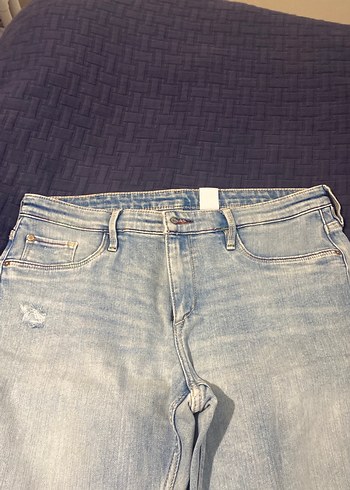 Mavi Kız Çocuk Denim Midi Pantolon - Görsel 3